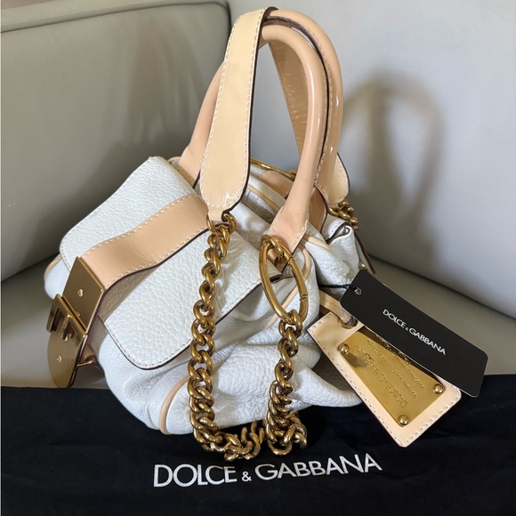 Dolce & Gabbana Cream and Tan Satchel - Picture 1 of 5